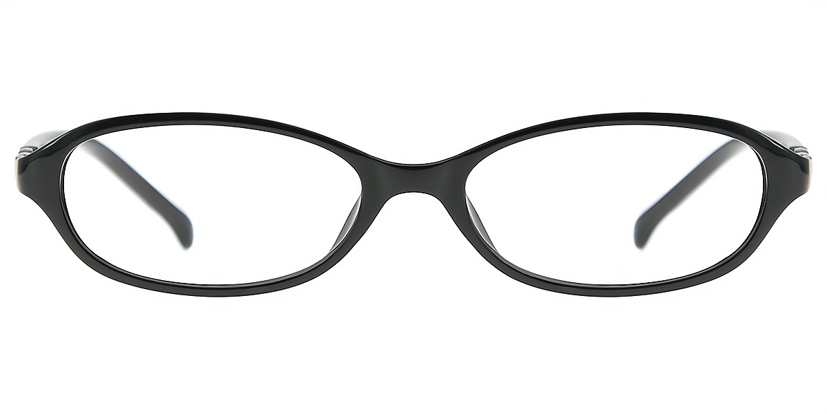 Black Oval Chic TR90 Eyeglasses