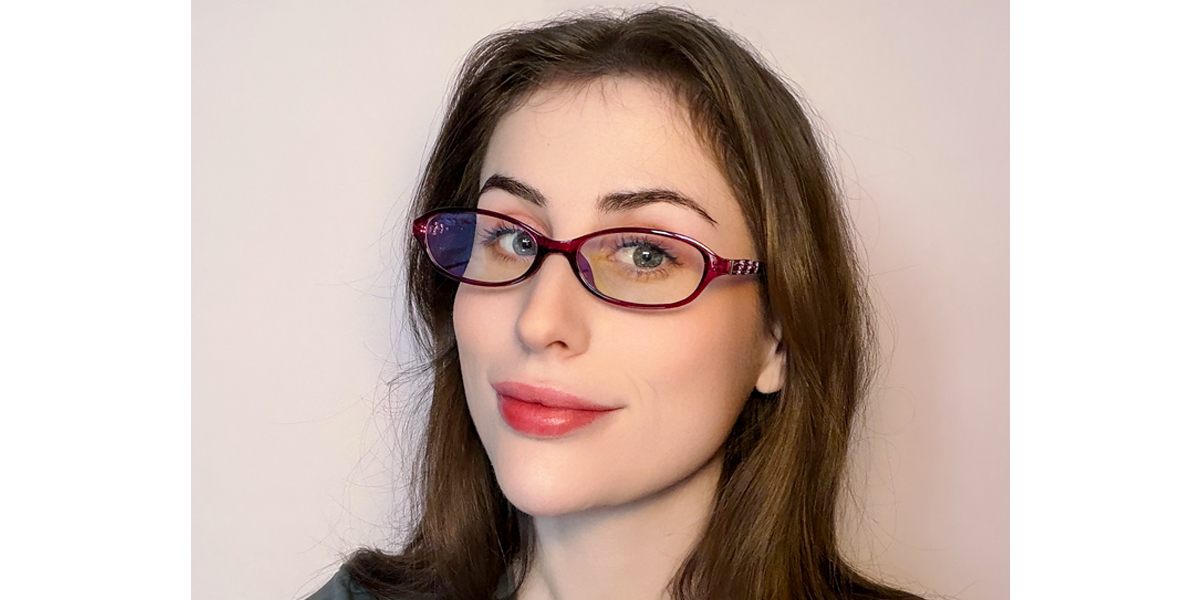 Purple Red Oval Chic TR90 Eyeglasses