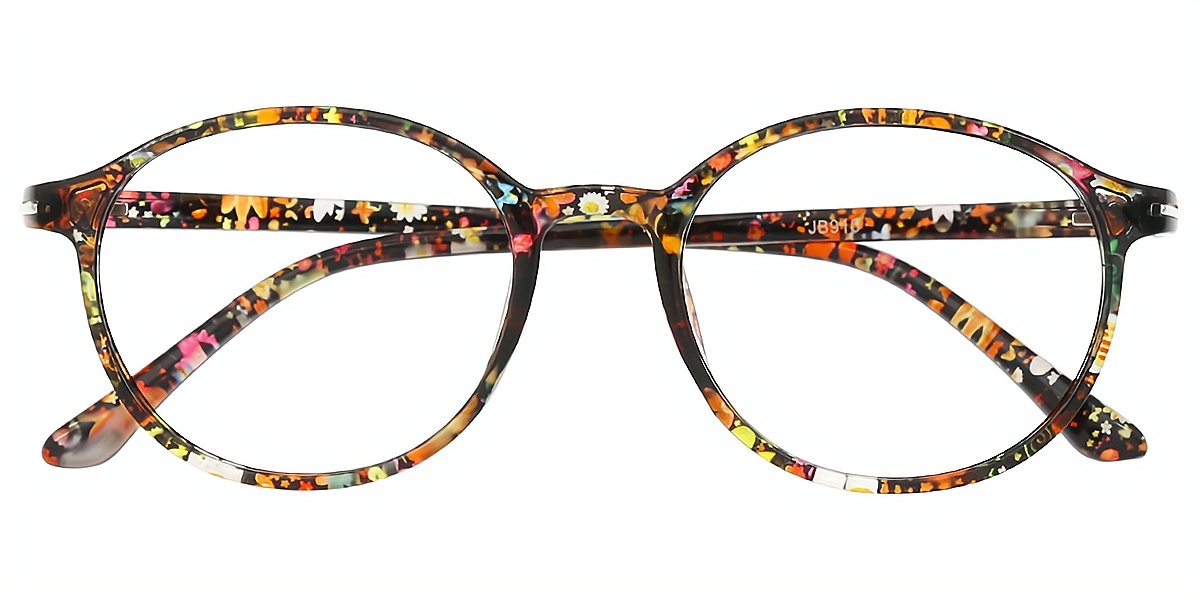 Mix Oval Chic Lightweight Plastic Eyeglasses