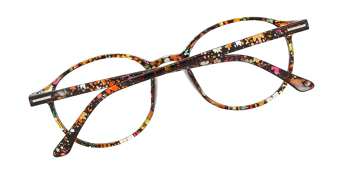 Mix Oval Chic Lightweight Plastic Eyeglasses