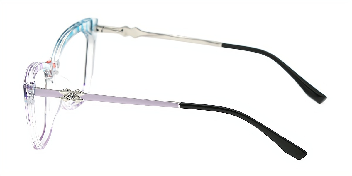 Mix Cat Eye Ornate TR90 Eyeglasses