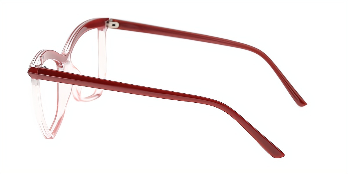 Red Butterfly Hipster Plastic Eyeglasses