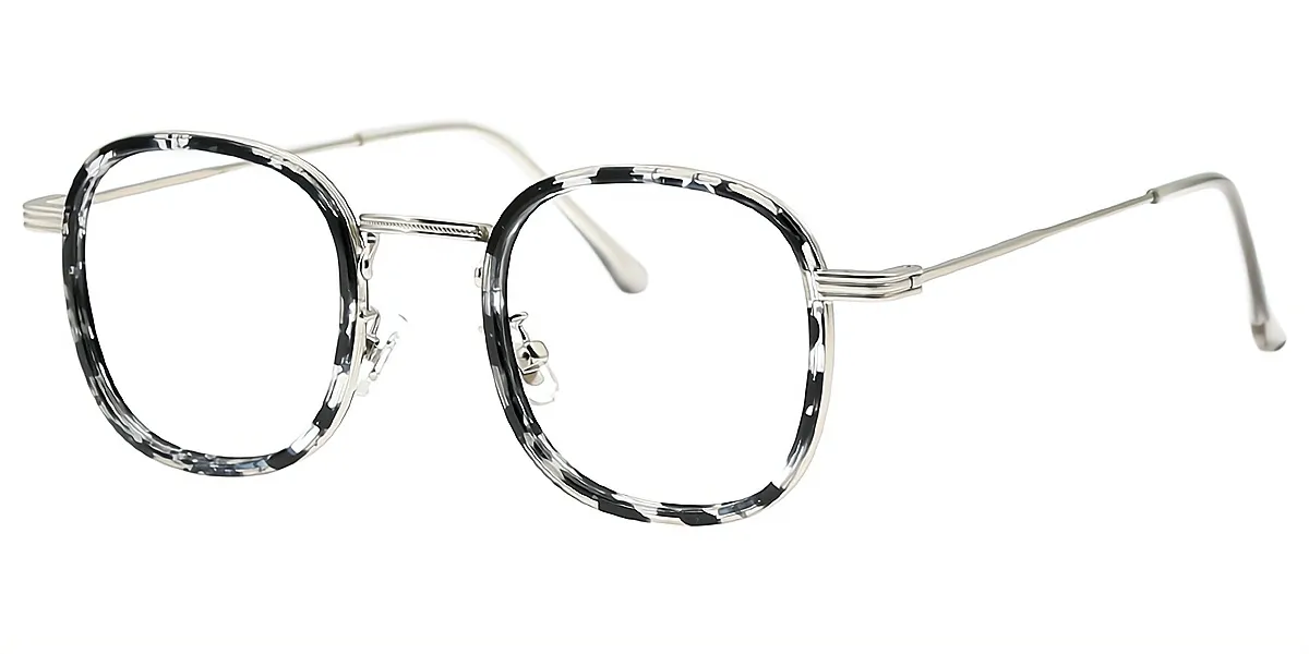 Mix Oval Chic Mixed Materials Eyeglasses