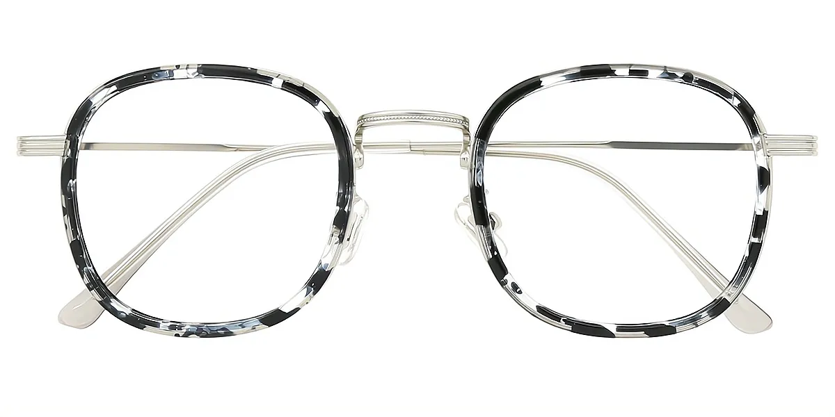 Mix Oval Chic Mixed Materials Eyeglasses