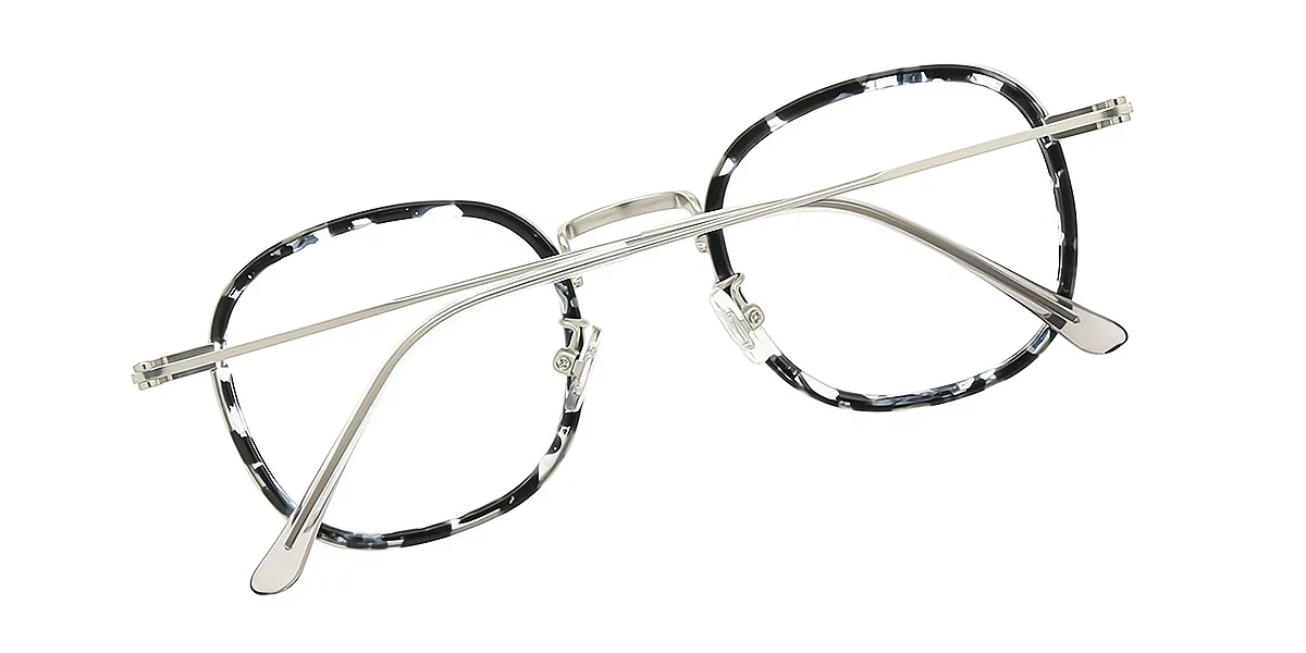 Mix Oval Chic Mixed Materials Eyeglasses