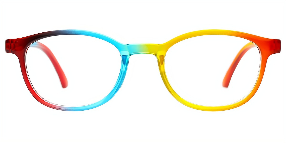 Multicolor Oval Modish Plastic Eyeglasses