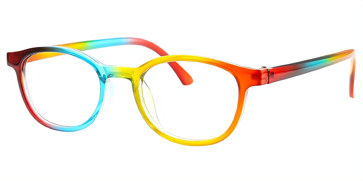 Multicolor Oval Modish Plastic Eyeglasses