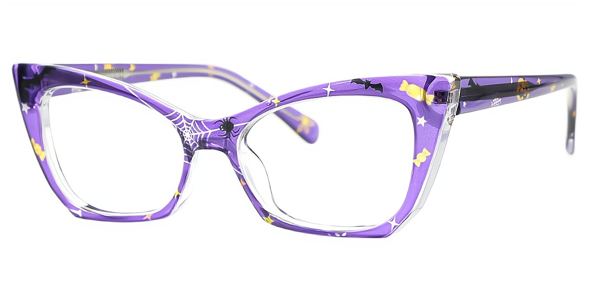 Purple Cat Eye Chic TR90 Eyeglasses