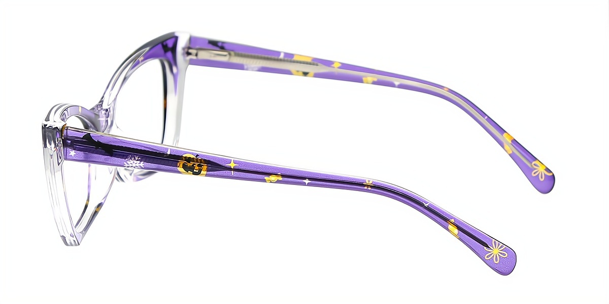 Purple Cat Eye Chic TR90 Eyeglasses