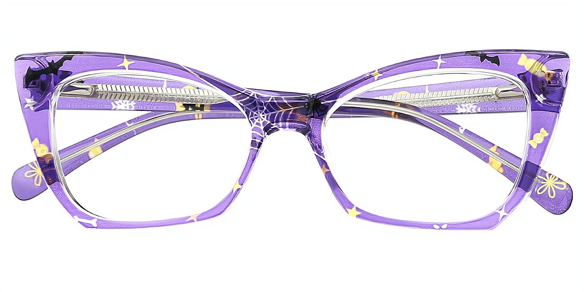 Purple Cat Eye Chic TR90 Eyeglasses