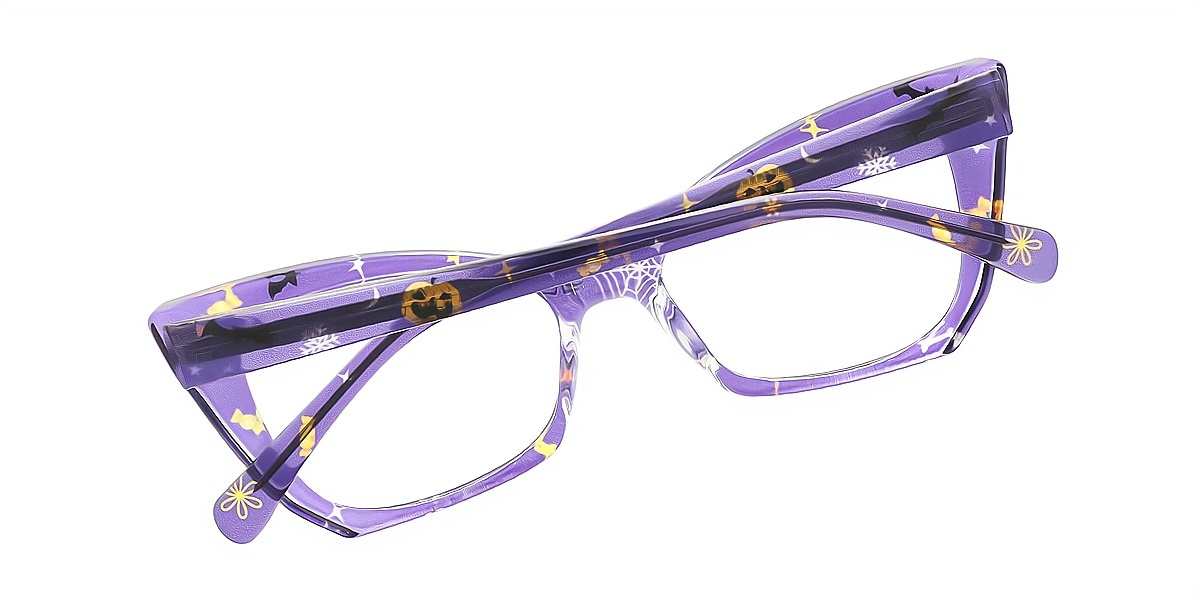 Purple Cat Eye Chic TR90 Eyeglasses