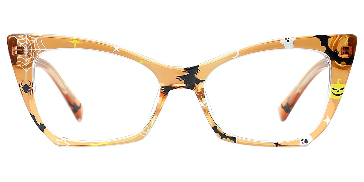 Yellow Cat Eye Chic TR90 Eyeglasses