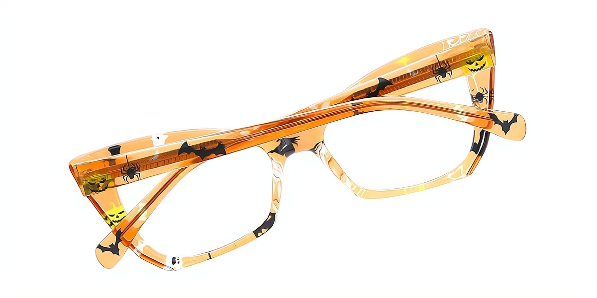 Yellow Cat Eye Chic TR90 Eyeglasses