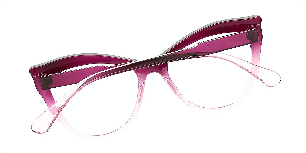 Purple Cat Eye Modish TR90 Eyeglasses