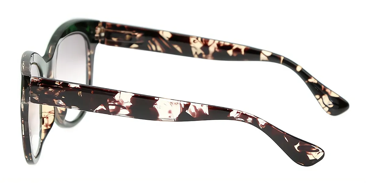 Green Butterfly Unique Oversized Plastic Eyeglasses