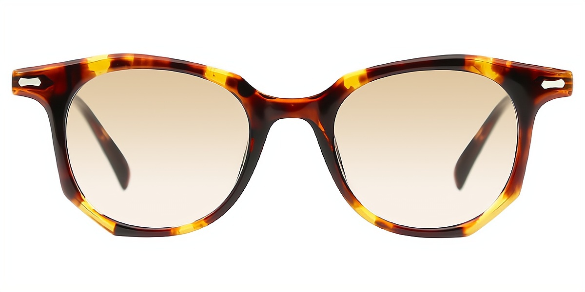 Tortoise Geometric Chic Acetate Eyeglasses