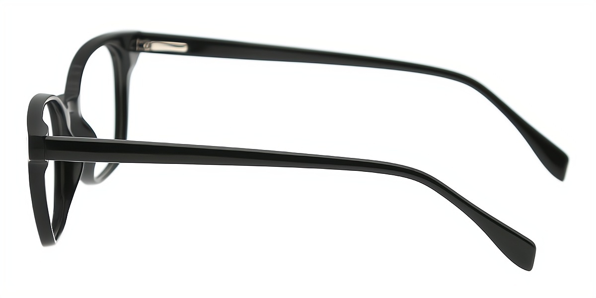 Black Rectangle Classic Acetate Eyeglasses