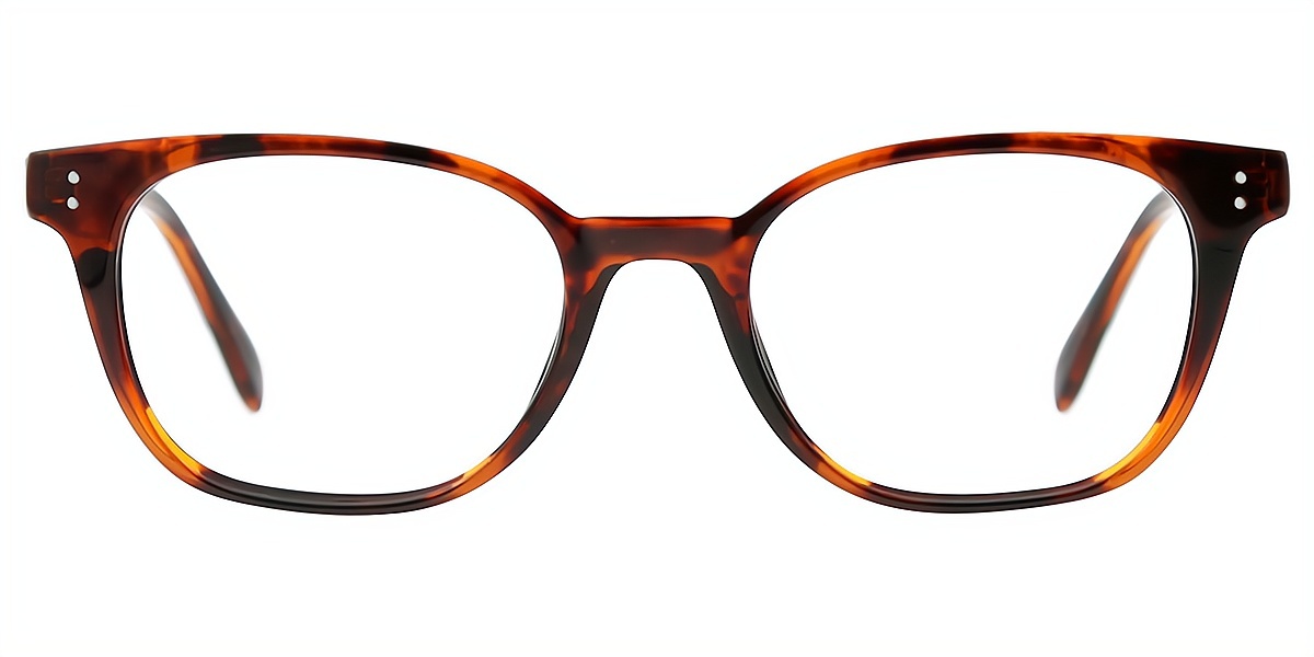 Tortoise Rectangle Classic Acetate Eyeglasses