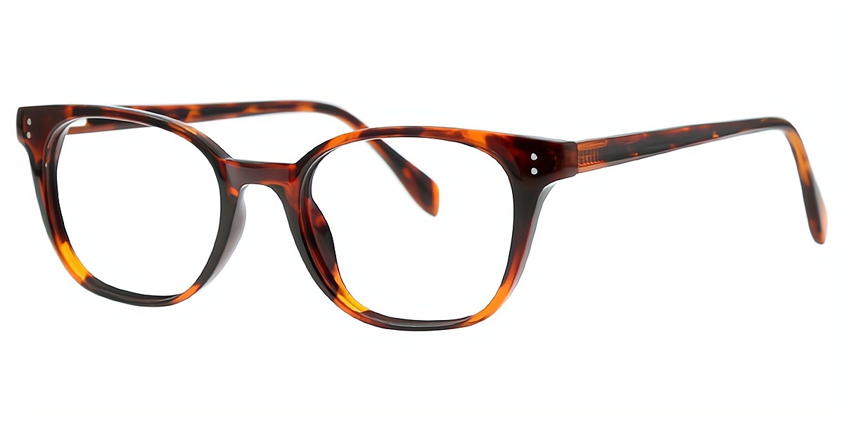 Tortoise Rectangle Classic Acetate Eyeglasses