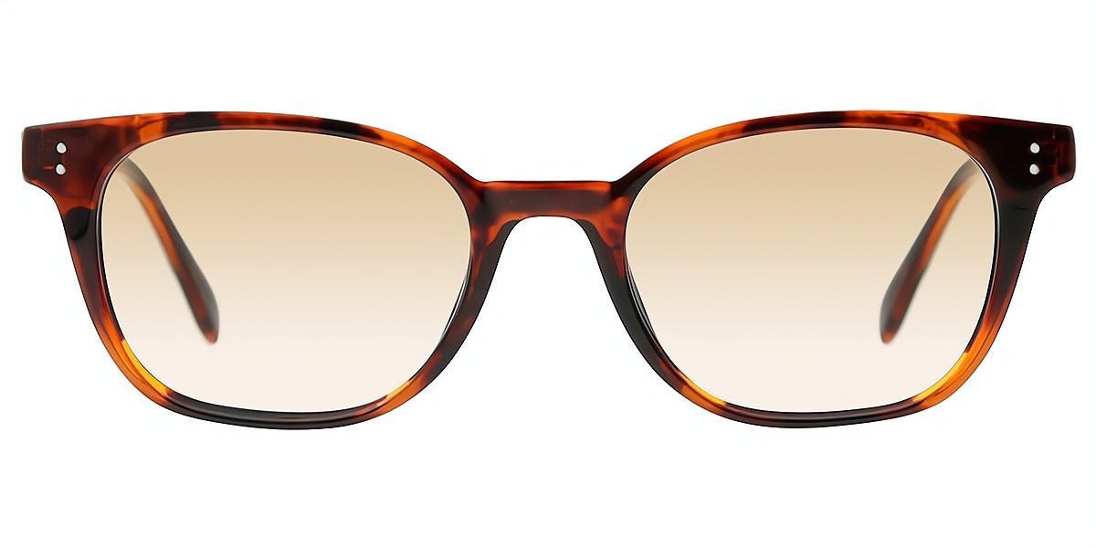 Tortoise Rectangle Classic Acetate Eyeglasses