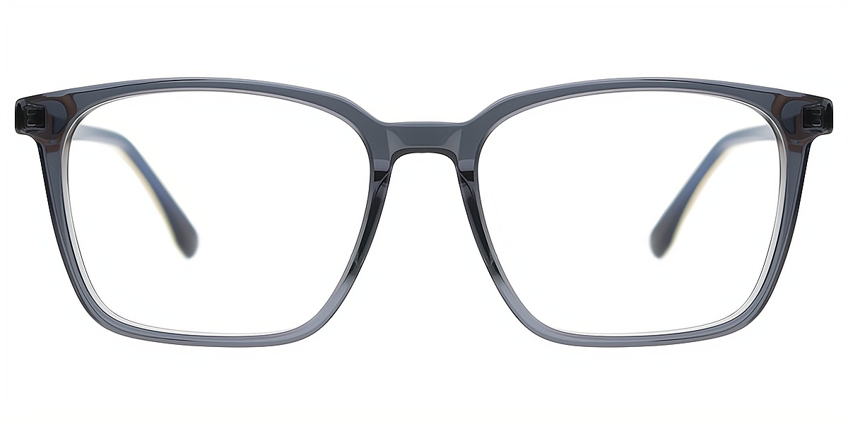 Gray Rectangle Simple Acetate Eyeglasses