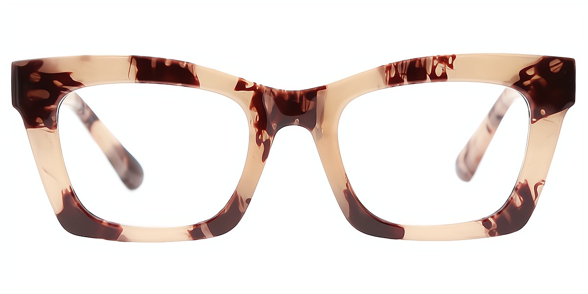 Tortoise Butterfly Wide TR90 Eyeglasses