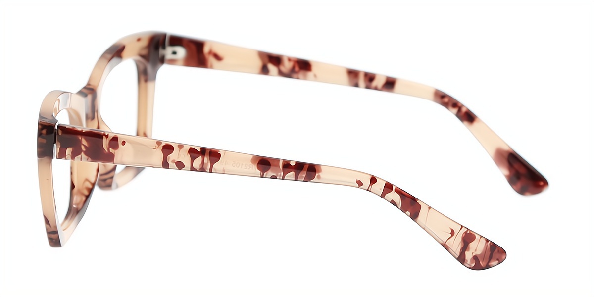 Tortoise Butterfly Wide TR90 Eyeglasses