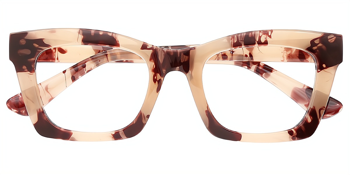 Tortoise Butterfly Wide TR90 Eyeglasses