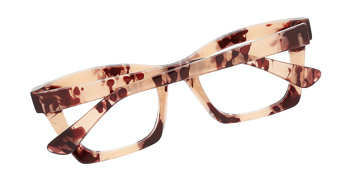 Tortoise Butterfly Wide TR90 Eyeglasses