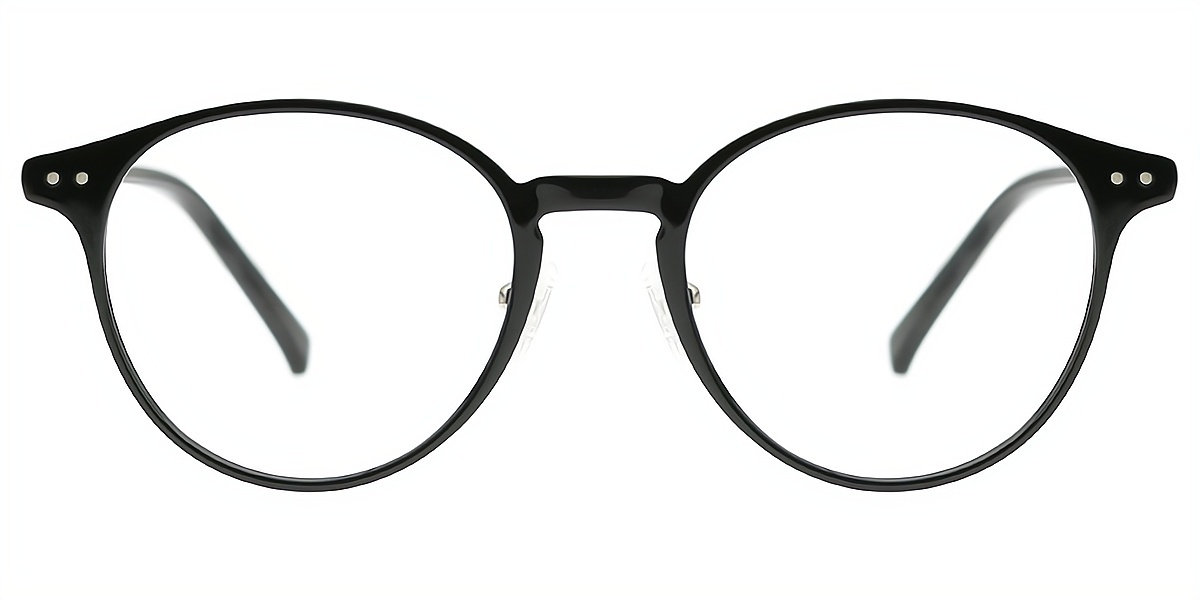 Black Round Classic TR90 Eyeglasses