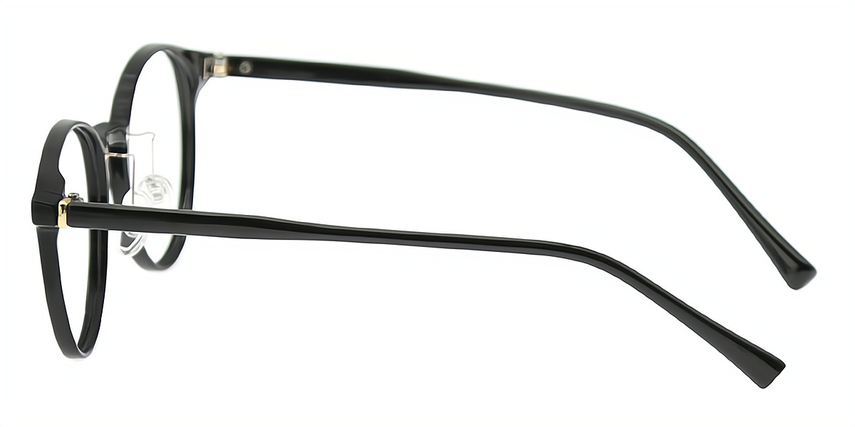 Black Round Classic TR90 Eyeglasses
