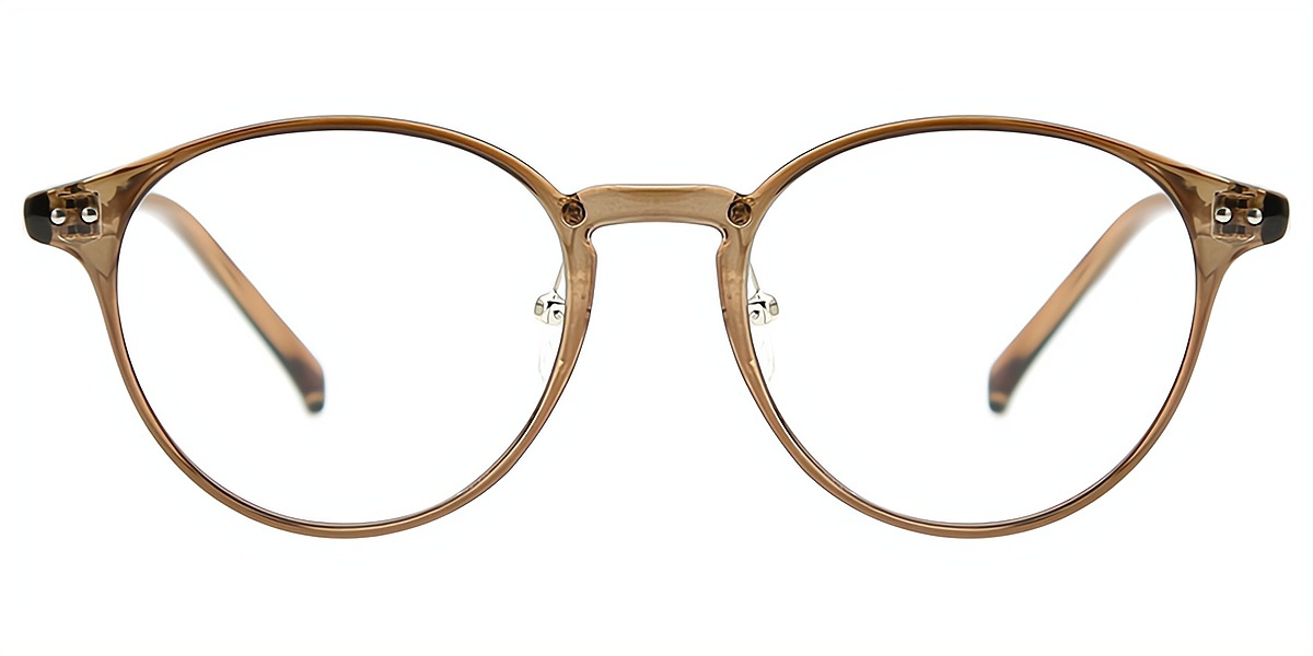 Brown Oval Classic TR90 Eyeglasses