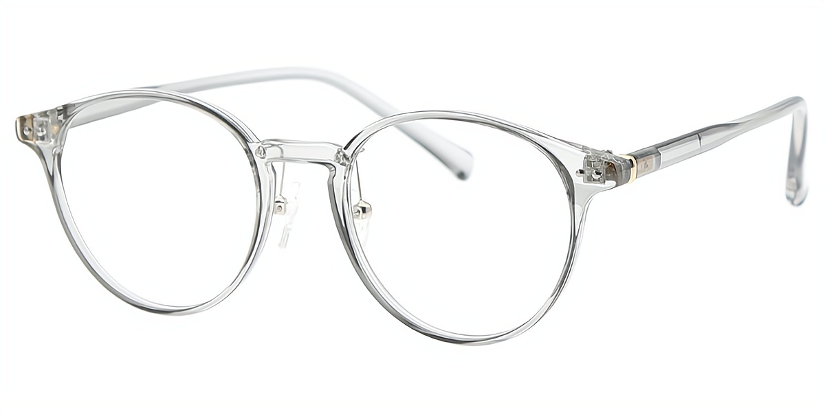 Gray Oval Classic TR90 Eyeglasses