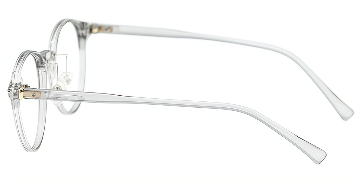 Gray Oval Classic TR90 Eyeglasses