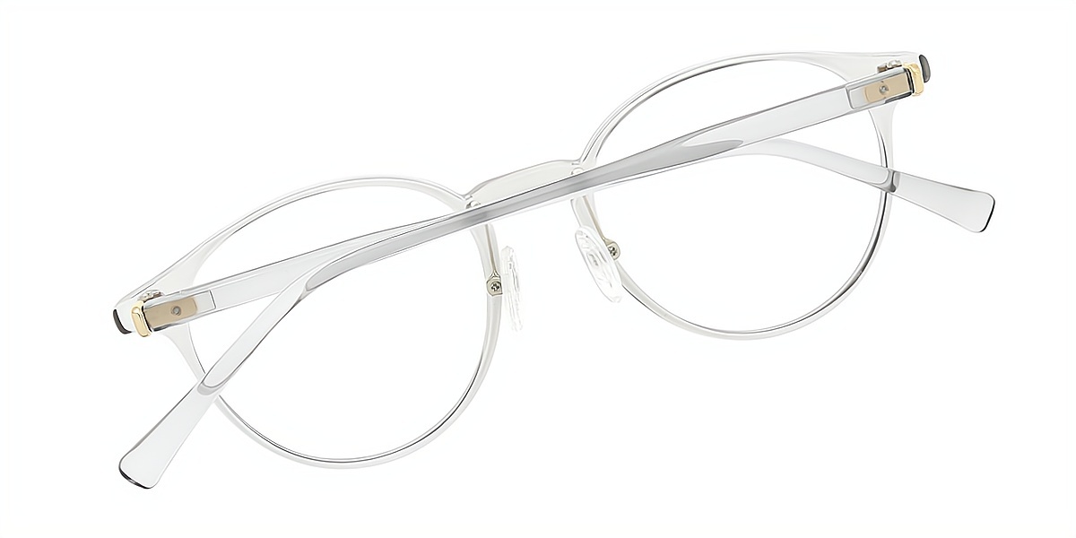 Gray Oval Classic TR90 Eyeglasses