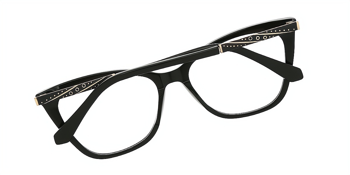Black Cat Eye Classic Acetate Eyeglasses
