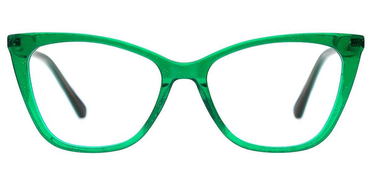 Green Cat Eye Classic Acetate Eyeglasses