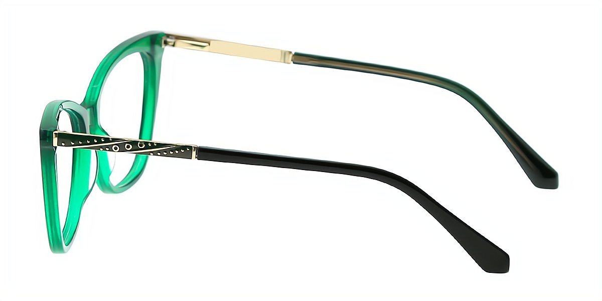 Green Cat Eye Classic Acetate Eyeglasses