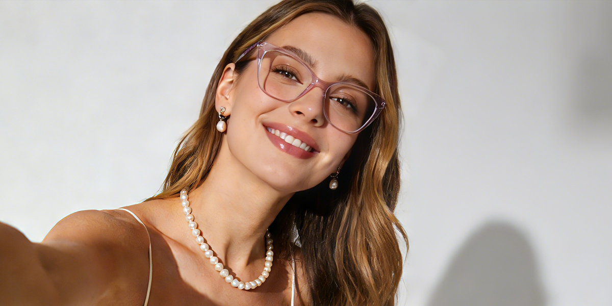 Light Purple Cat Eye Classic Acetate Eyeglasses
