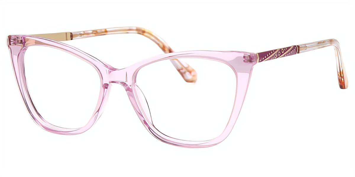 Light Purple Cat Eye Classic Acetate Eyeglasses