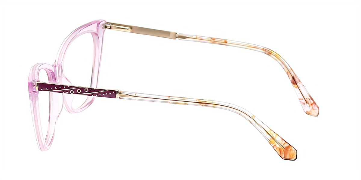 Light Purple Cat Eye Classic Acetate Eyeglasses