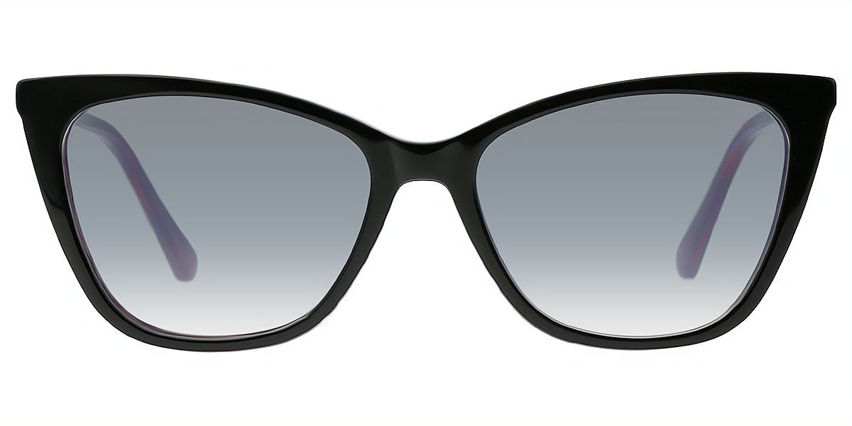 Black Purple Cat Eye Classic Acetate Eyeglasses