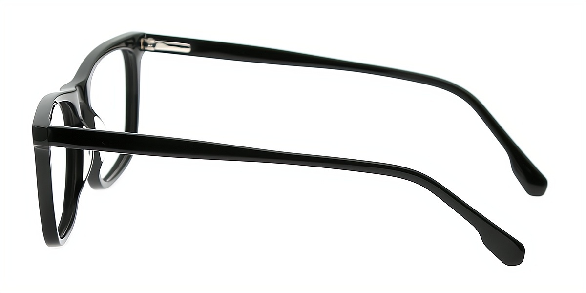 Black Rectangle Chic Acetate Eyeglasses