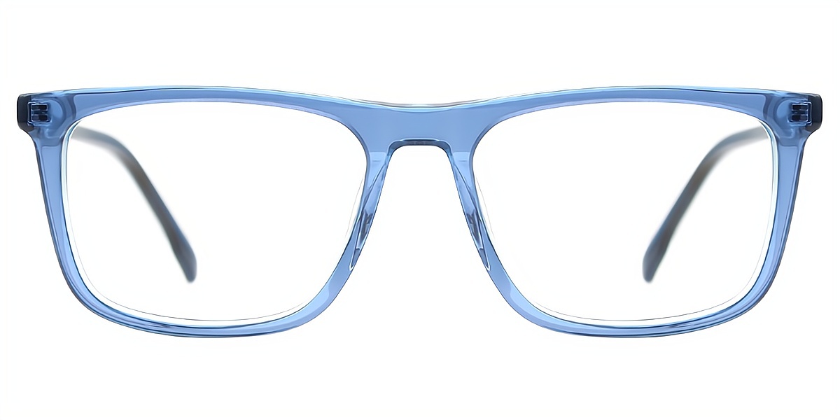 Blue Rectangle Chic Acetate Eyeglasses