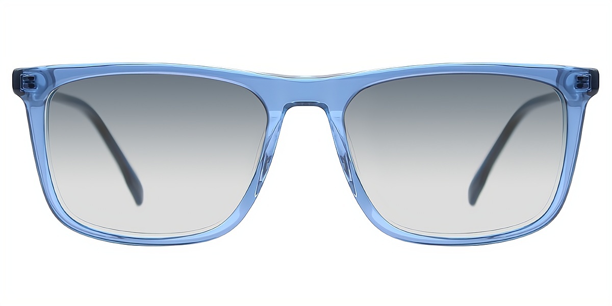 Blue Rectangle Chic Acetate Eyeglasses