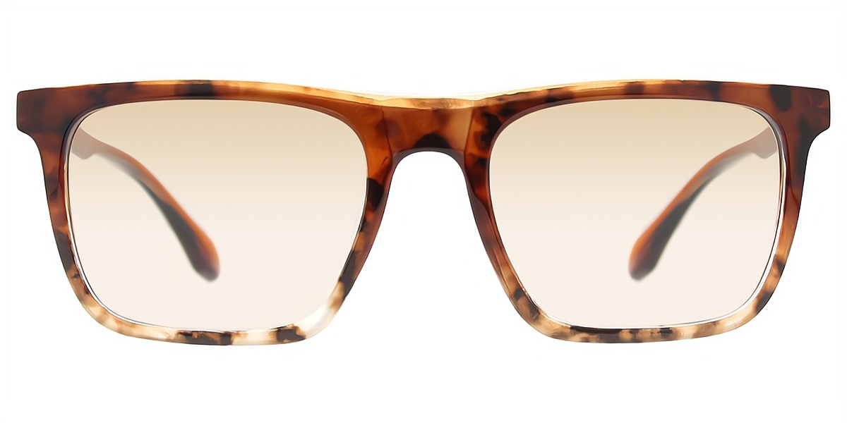 Brown Rectangle Chic Acetate Eyeglasses