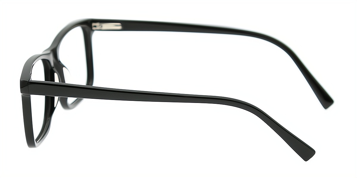 Black Rectangle Classic Acetate Eyeglasses