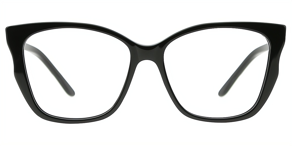 Black Butterfly Ornate Acetate Eyeglasses