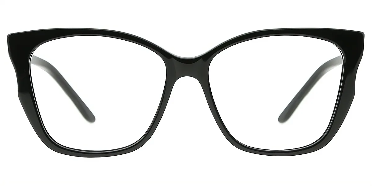 Black Butterfly Ornate Acetate Eyeglasses