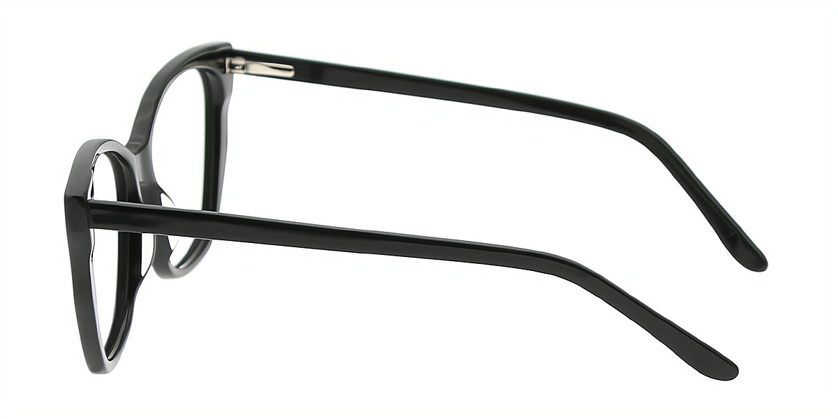 Black Butterfly Ornate Acetate Eyeglasses